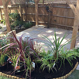 patio with a pergola