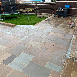 Indian stone patio