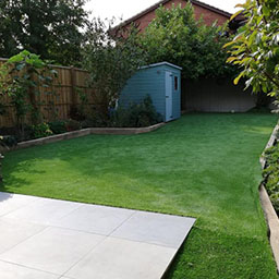 shed in a garden